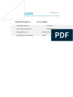 Available Balance 1294.21 Last Night's Balance 1294.21 Overdraft Limit 20000.00 Emergency Borrowing 0.00