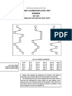 Science: Grade 4 Elementary-Level Test