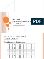 Business and Economic Statistics: 9. Diagnostic Analytics - Correlation