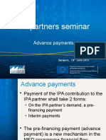 IPA Partners Seminar: Advance Payments