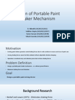 Design of Portable Paint Shaker Mechanism