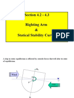 حساب زراع الاستعدال او Gz Arm للسفن