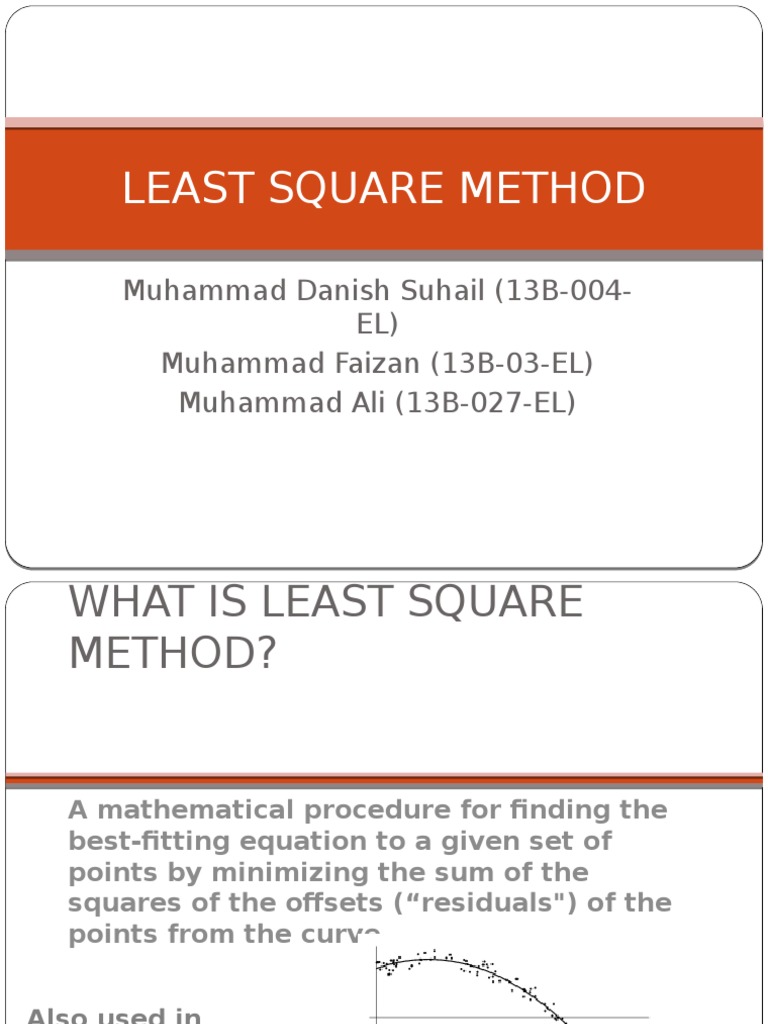 Least Square Method | PDF | Teaching Methods & Materials