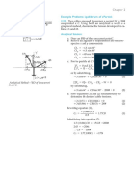 Example Problems: Equilibrium of A Particle: Analytical Solution