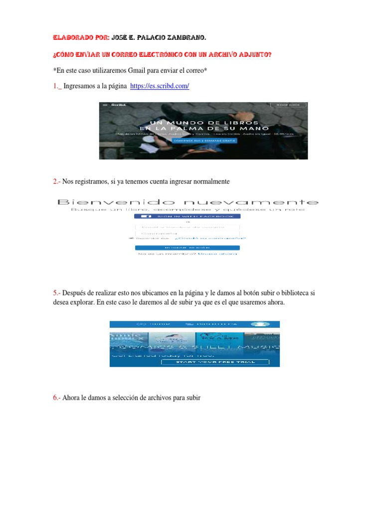 Cómo enviar archivos adjuntos en Gmail | PDF | Artes del Lenguaje y ...
