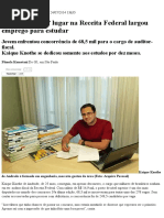 Aprovado Em 1º Lugar Na Receita Federal Largou Emprego Para Estudar