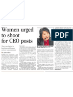 Women urged to shoot for CEO posts