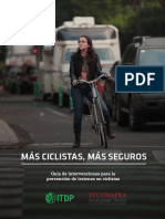 Más Ciclistas, Más Seguros. Guía de Intervenciones para La Prevención de Lesiones Ciclistas