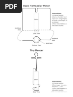 Homopolar Motor Templates