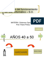Progresion de Sistema Informático y los Sistemas Operativos - Tecnologías asociadas