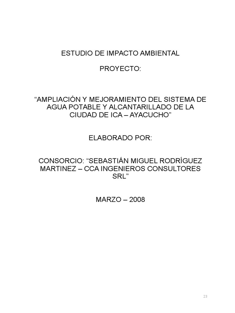 Estudio de Impacto Ambiental en Ica | PDF | Falla (geología) | Andes