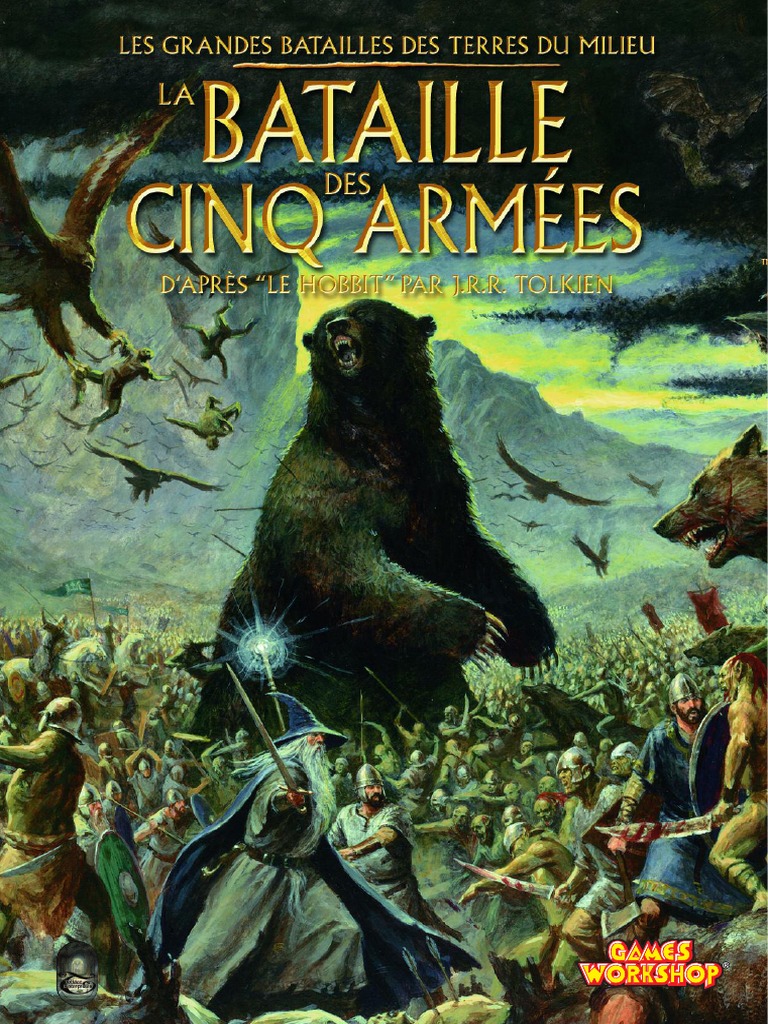 Livre Le Hobbit – La Bataille Des Cinq Armées – Games Workshop – Français