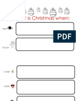 i know its christmas when worksheet