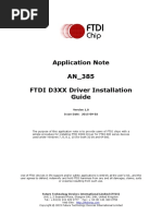 AN - 385 FTDI D3XX Driver Installation Guide