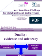 Women's cancer transition: Challenge for global health and health systems