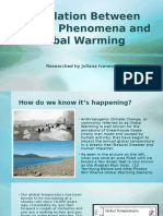 Correlation Between Natural Phenomena and Global Warming