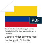 Catholic Relief Services Feed The Hungry in Colombia