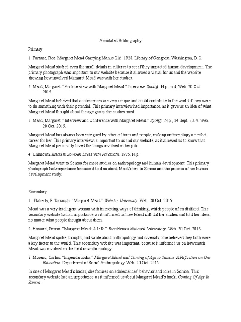 How to make annotated bibliography image