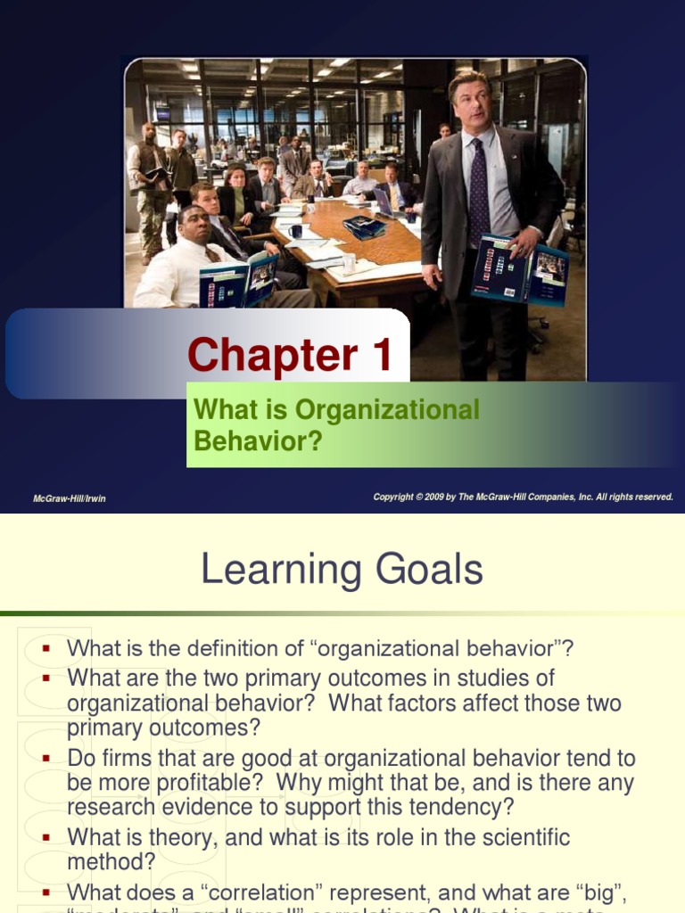 Colquitt, LePine, Wesson Ch1 | PDF | Organizational Behavior ...