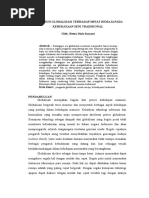 Download PENGARUH GLOBALISASI TERHADAP MINAT REMAJA PADA KEBUDAYAAN SENI TRADISIONAL  by RetnoDiah SN293492287 doc pdf