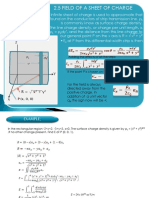 2.5 Field Of A Sheet Of Charge: Adding the effects of all the strips; dy' ρ