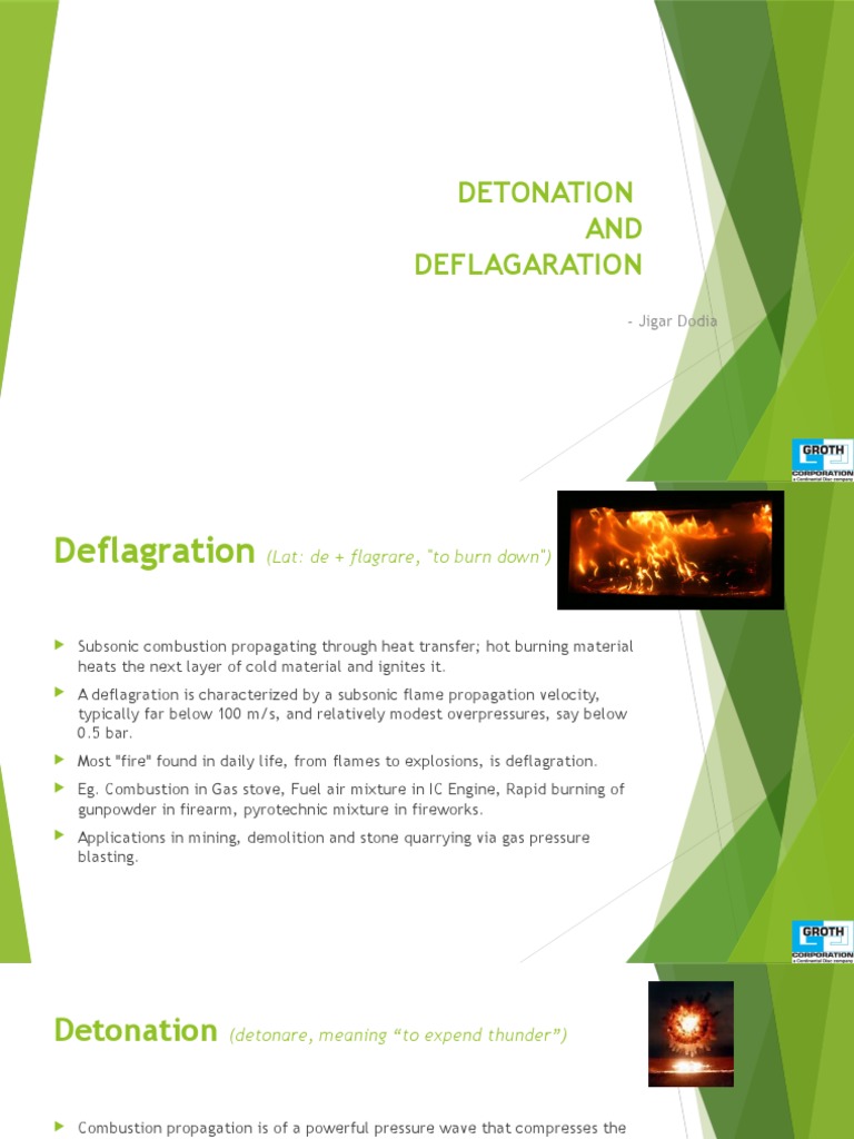 Understanding Deflagration Dynamics | PDF | Chemical Process ...