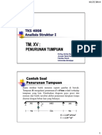 Bahan Kuliah Analisa Penurunan Tumpuan Pada Simple Beam