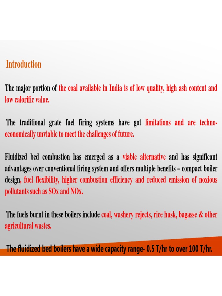 Basic of FBC Boiler | PDF | Fluidization | Boiler