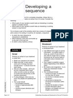 Developing A Sequence: Worksheet