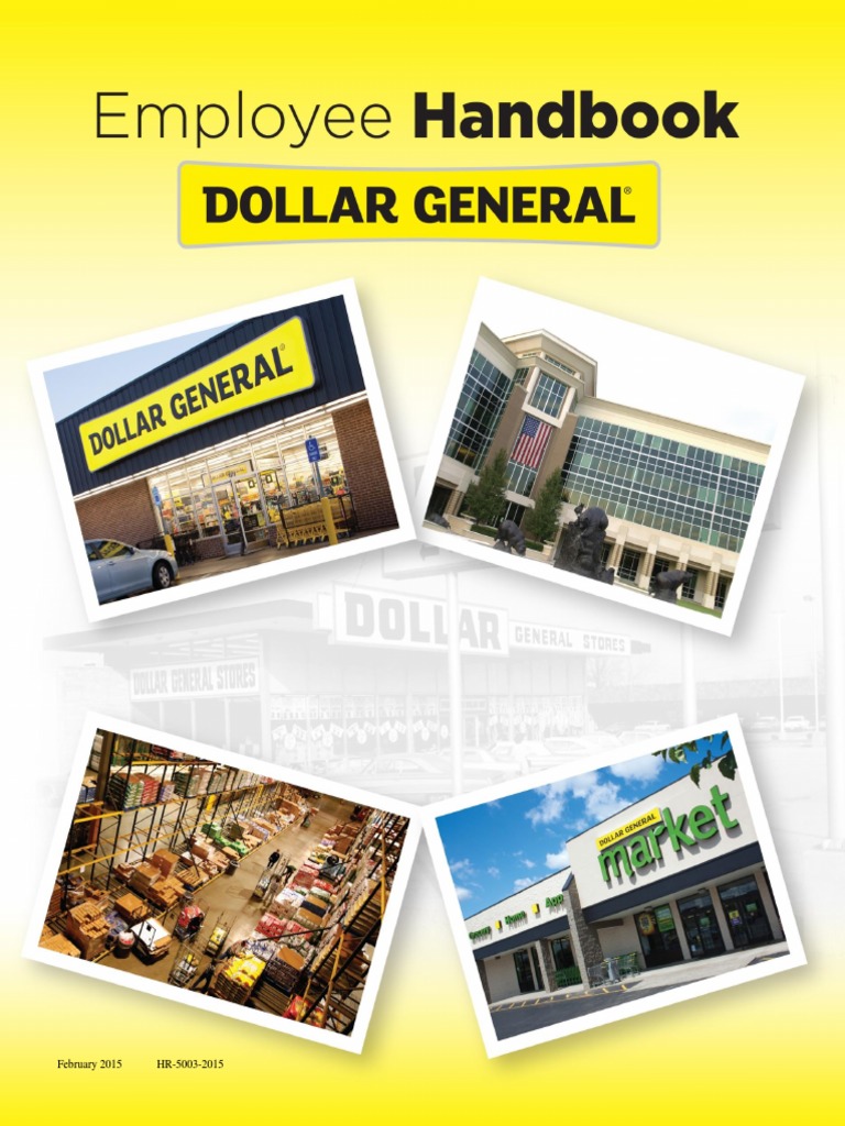 Dollar General Employee Handbook PDF Sexual Harassment Harassment
