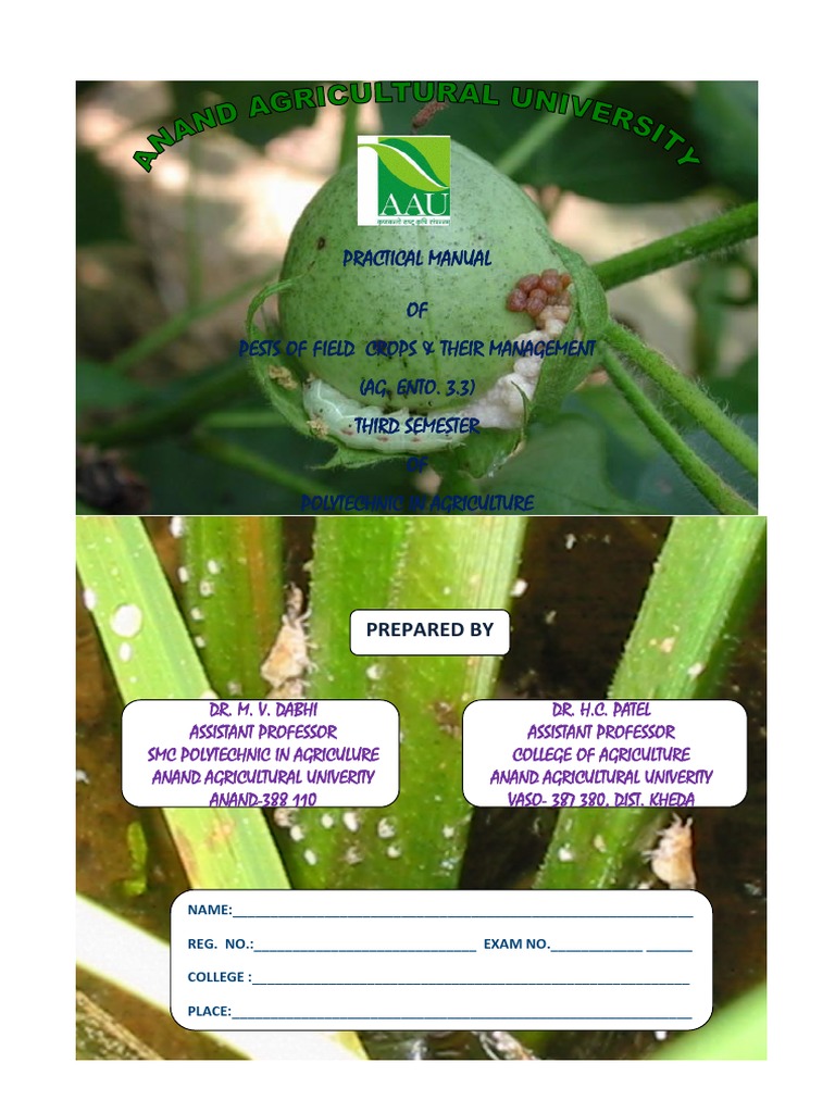 Practical Manual Pests of Field Crops and Their Management