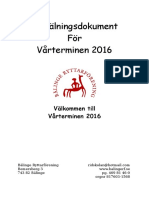 Anmälningsdokument Våren 2016 NYAST