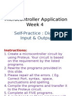 Microcontroller Application Week 4: Self-Practice: Digital Input & Output