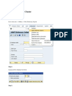 ABAP - Creation of Table Cluster