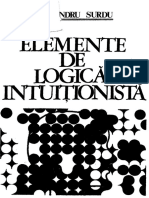 Alexandru Surdu - Elemente de Logica Intuitionista PDF