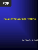 Ensaios Tecnológicos de Concreto - Profa. Dra. Eliana Monteiro