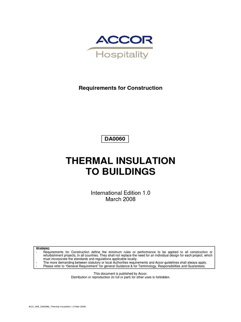 Thermal Insulation Guidelines for Buildings | PDF | Building Insulation ...