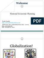 Welcome: National Economic Planning