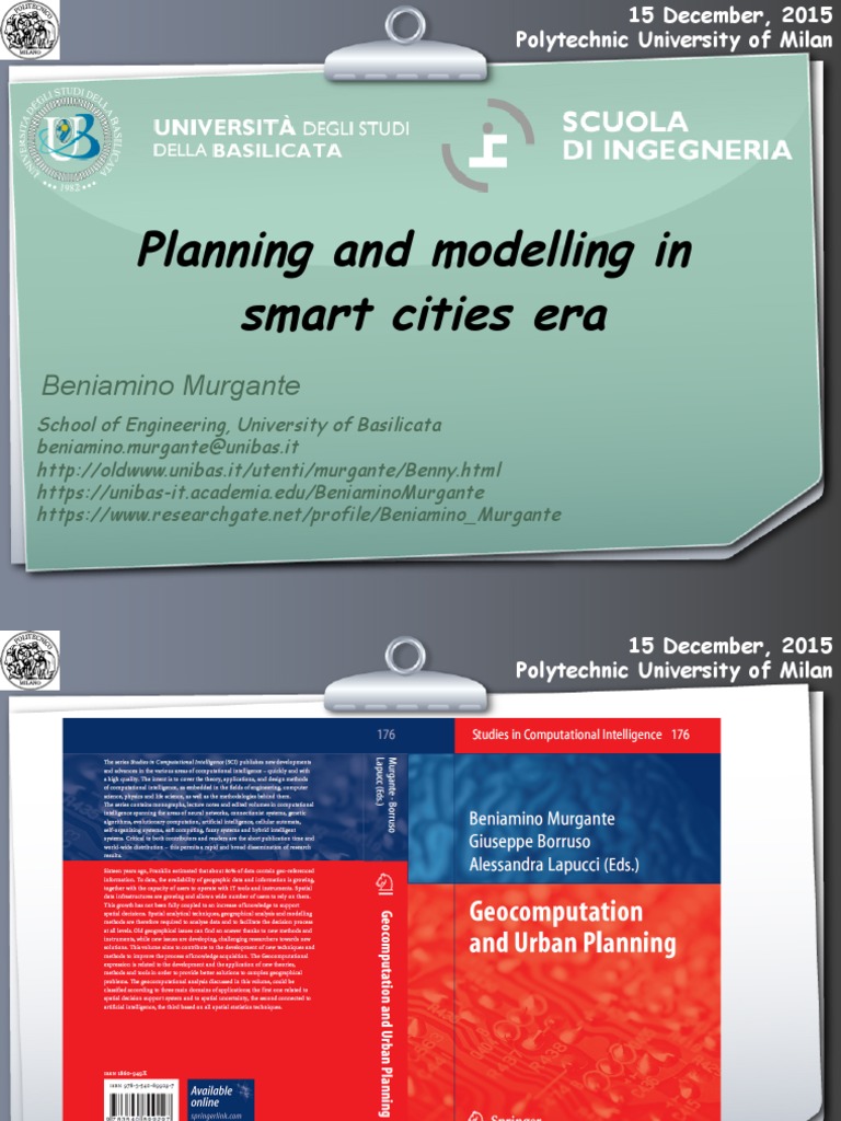 Smart Cities: Planning and Modeling Insights | PDF | Geographic Data ...