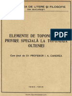 Candrea - Toponimie PDF
