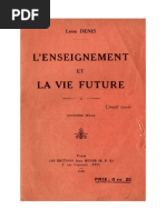 Denis Léon L'Enseignement Et La Vie Future 1930 Doc Rarissime Fac Similé