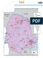 Mapa físico e político Parana