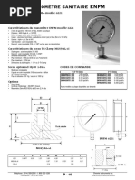 11458 Manomètre P-010 Enfm 6221 Sanitaire