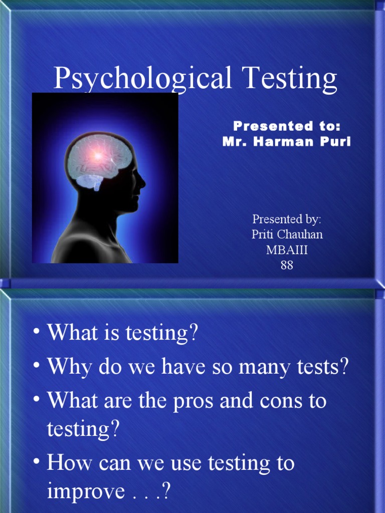 Psychological Testing PDF Psychological Testing Test (Assessment)
