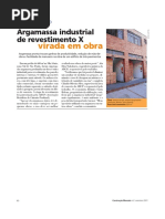 CONSTRUÇÃO - Argamassa Industrial de Revestimento X Virada Em Obra