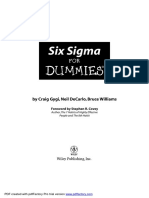 Six Sigma for Dummies-0764567985