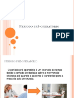 Período Pré Operatório