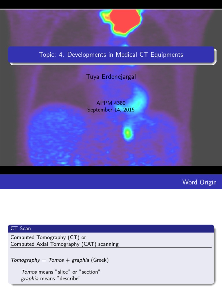 Evolution of CT Scanning Technology | PDF