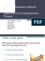 Quantitative Computational Finance studies syllabus