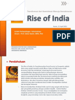 Slide About Rise of India Book by Unggul Cariawan DKK